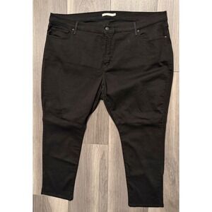 Levis 311 Shaping Skinny Jeans Womens 26W Black Mid Rise Plus Size Denim
